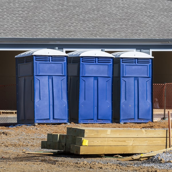 how do you ensure the portable toilets are secure and safe from vandalism during an event in New Gloucester